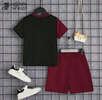 Shirt and Short Set - Red