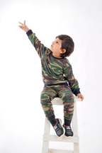 Plush -  Fleece Shirt & Trouser - Camouflage Green