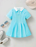 PLUSH-Polo Frock - Modern Blue