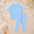 Plush-Premium Casual Wear P/J Set Blue