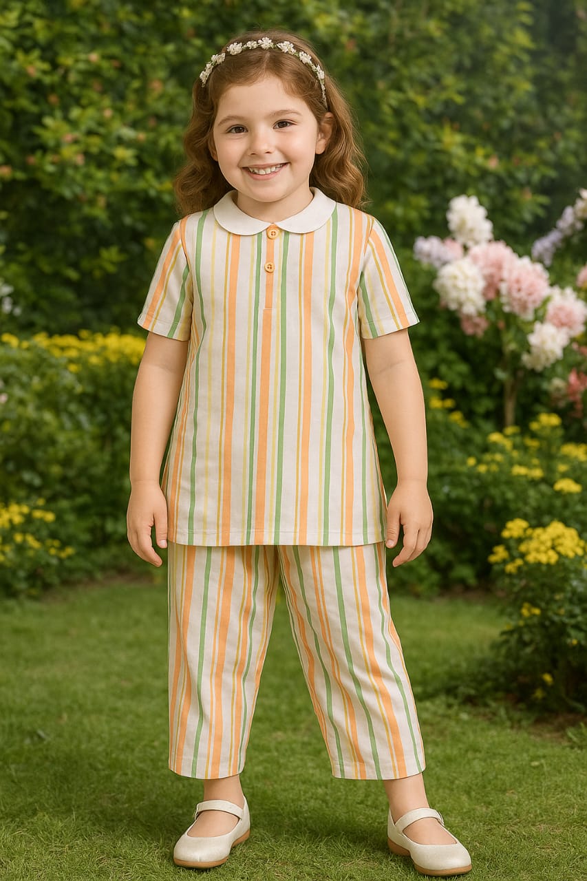 GIRLS SHIRT TROUSER SET
