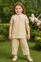 GIRLS SHIRT TROUSER SET