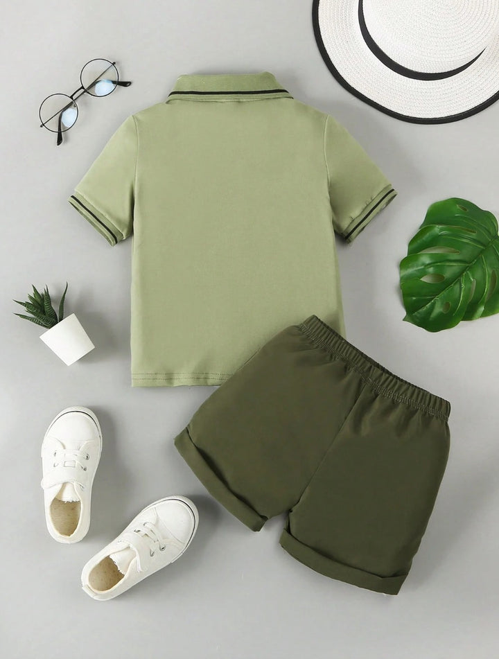 SHIRT N SHORT SET GREEN