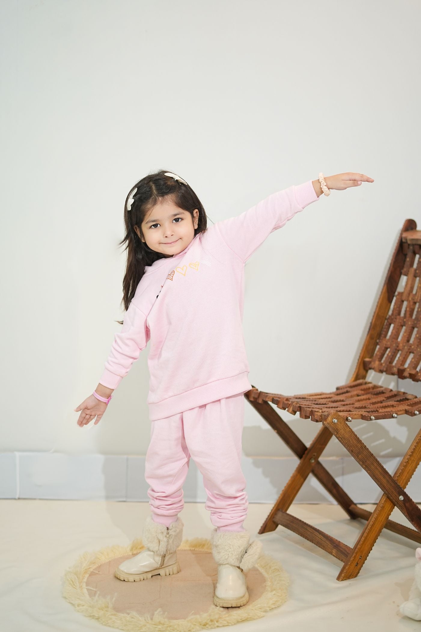 Plush-2pcs Suit Kids Boys Girls Print Casual Clothing Sets