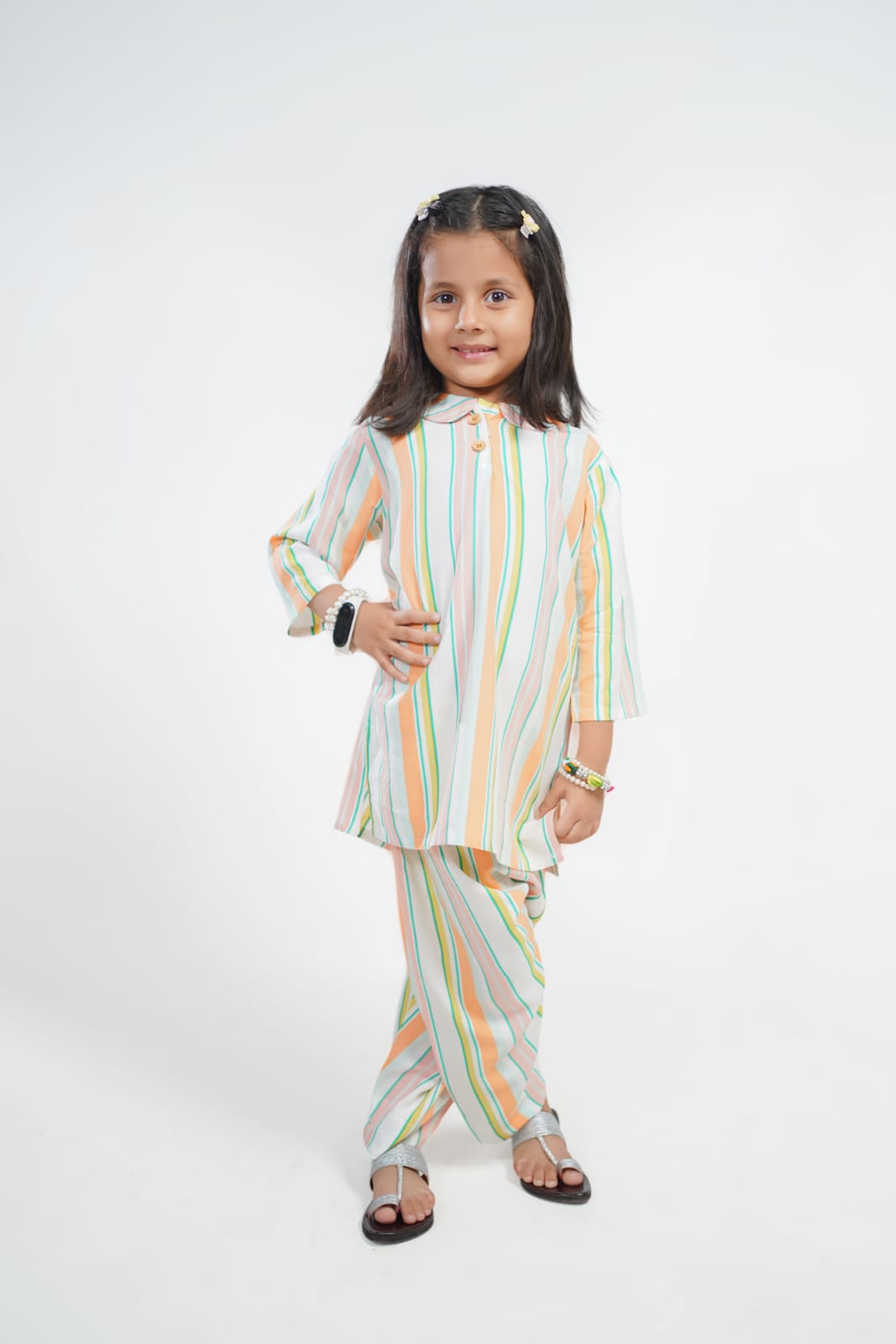 GIRLS SHIRT TROUSER SET