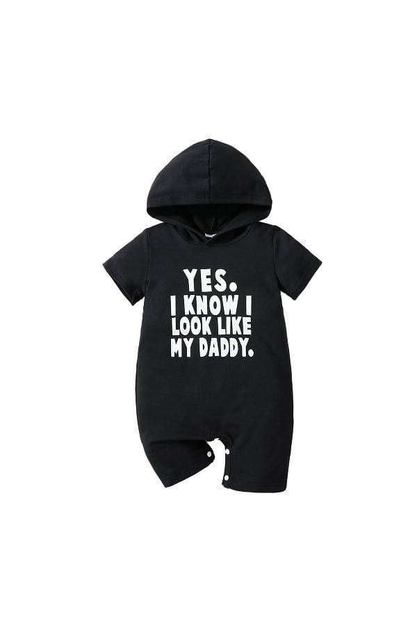 Plush-Printed Rompers - Black