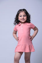 PLUSH-Polo Frock - Bright Pink