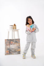 Plush - Fleece Shirt & Trouser - Baby in Grey