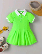 PLUSH-Polo Frock - Green