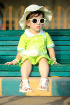 PLUSH-Polo Frock - Green