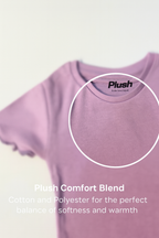 Plush-Premium Basics Casual Wear P/J Set Purple