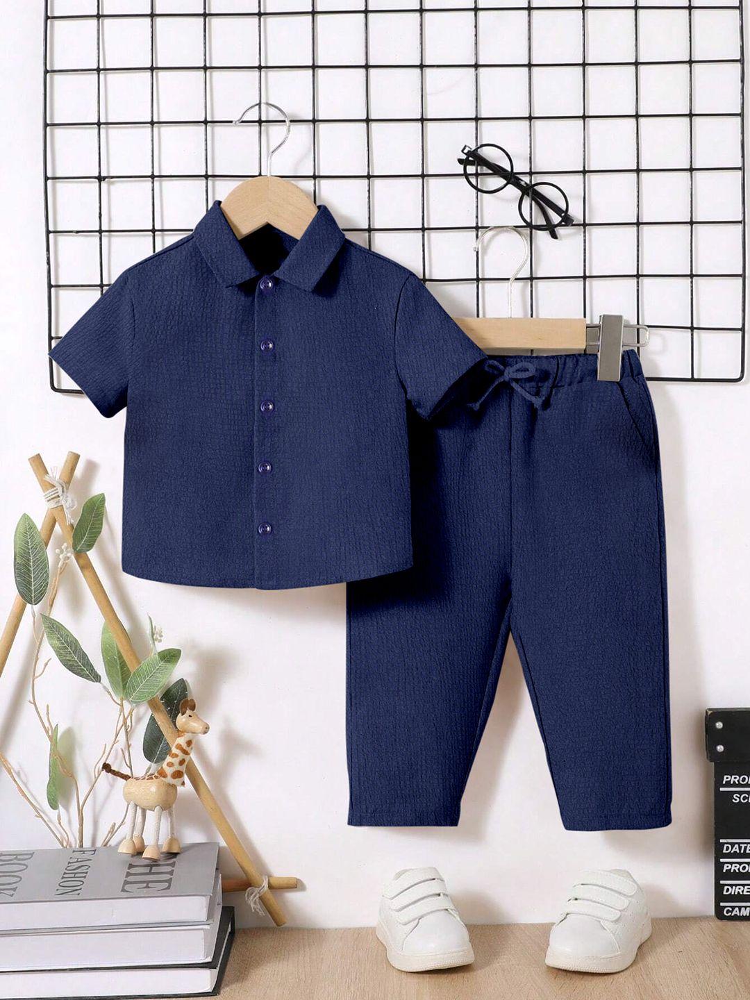 PLUSH-PREMIUM BASICS CASUAL WEAR P/J SET DARK BLUE