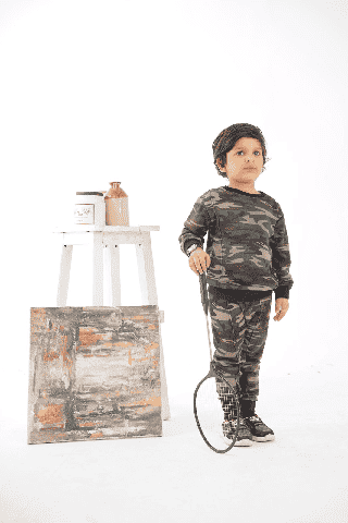 Plush -  Fleece Shirt & Trouser - Camouflage Green
