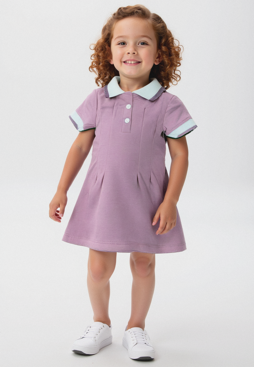 PLUSH-Polo Frock - Muave