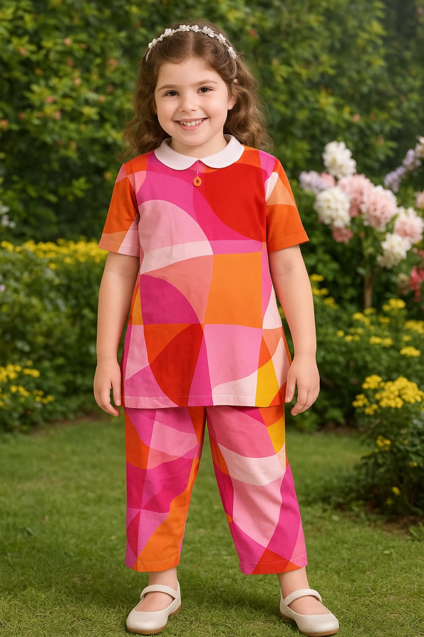 GIRLS SHIRT TROUSER SET