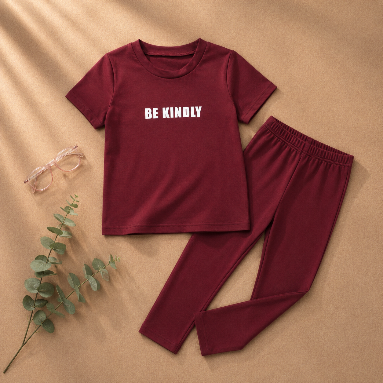 Plush-Premium Casual Wear P/J Set Red