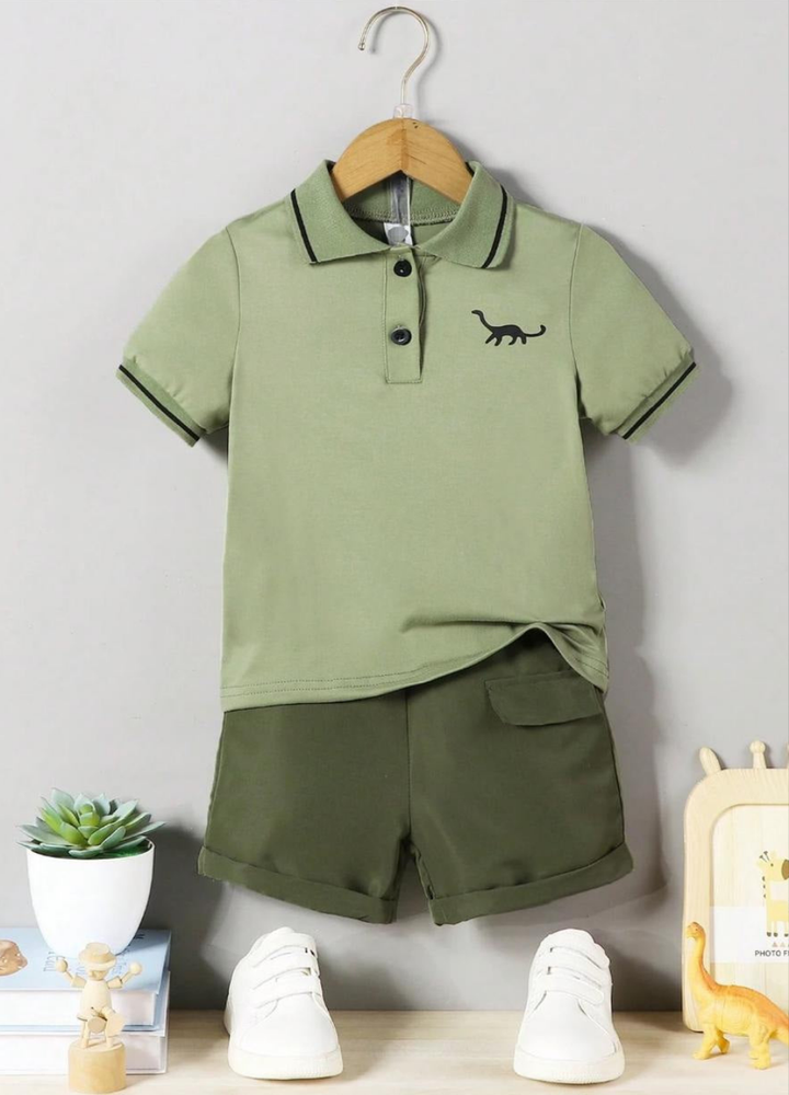SHIRT N SHORT SET GREEN