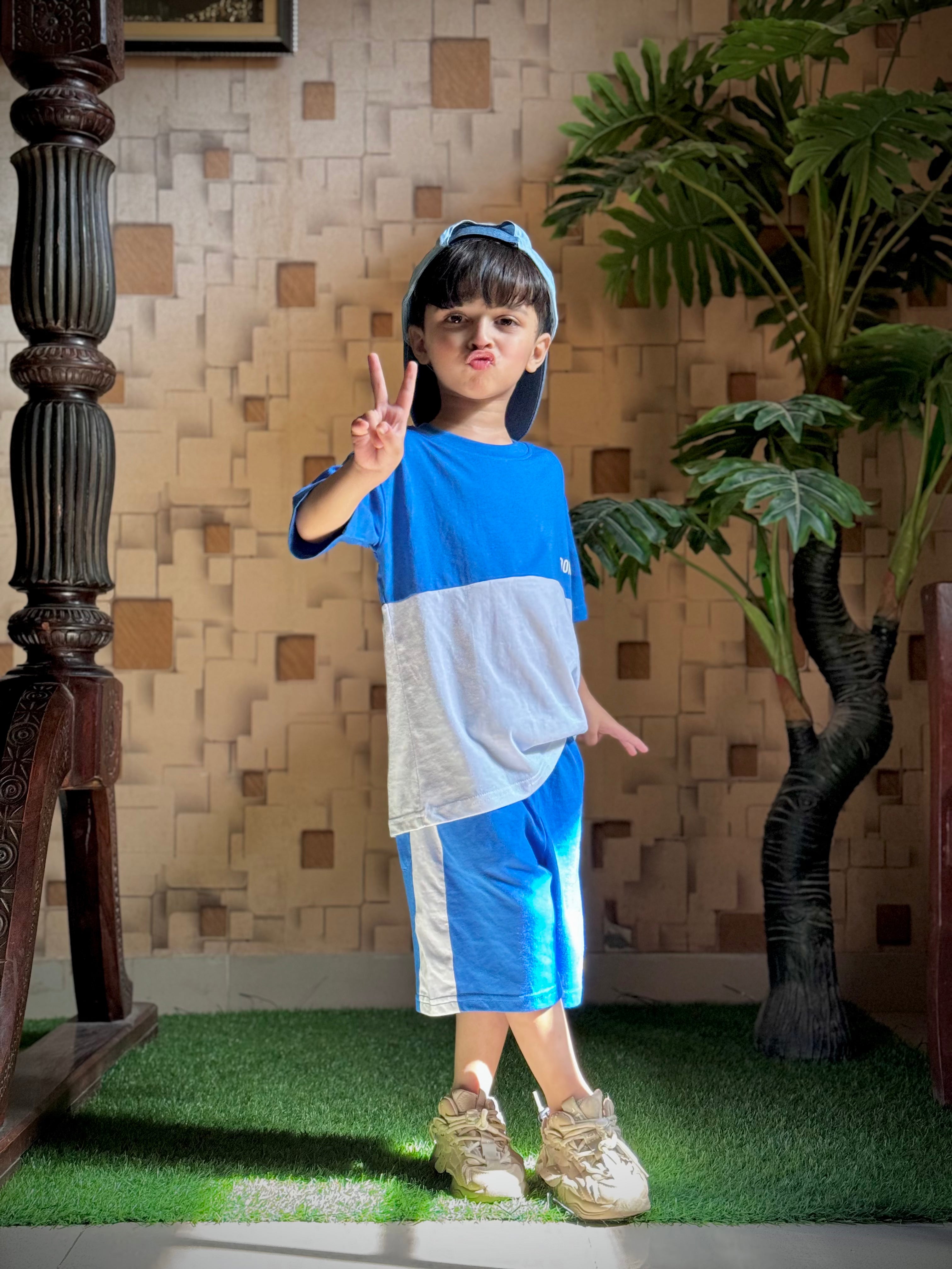 Boys Royal Blue & White 