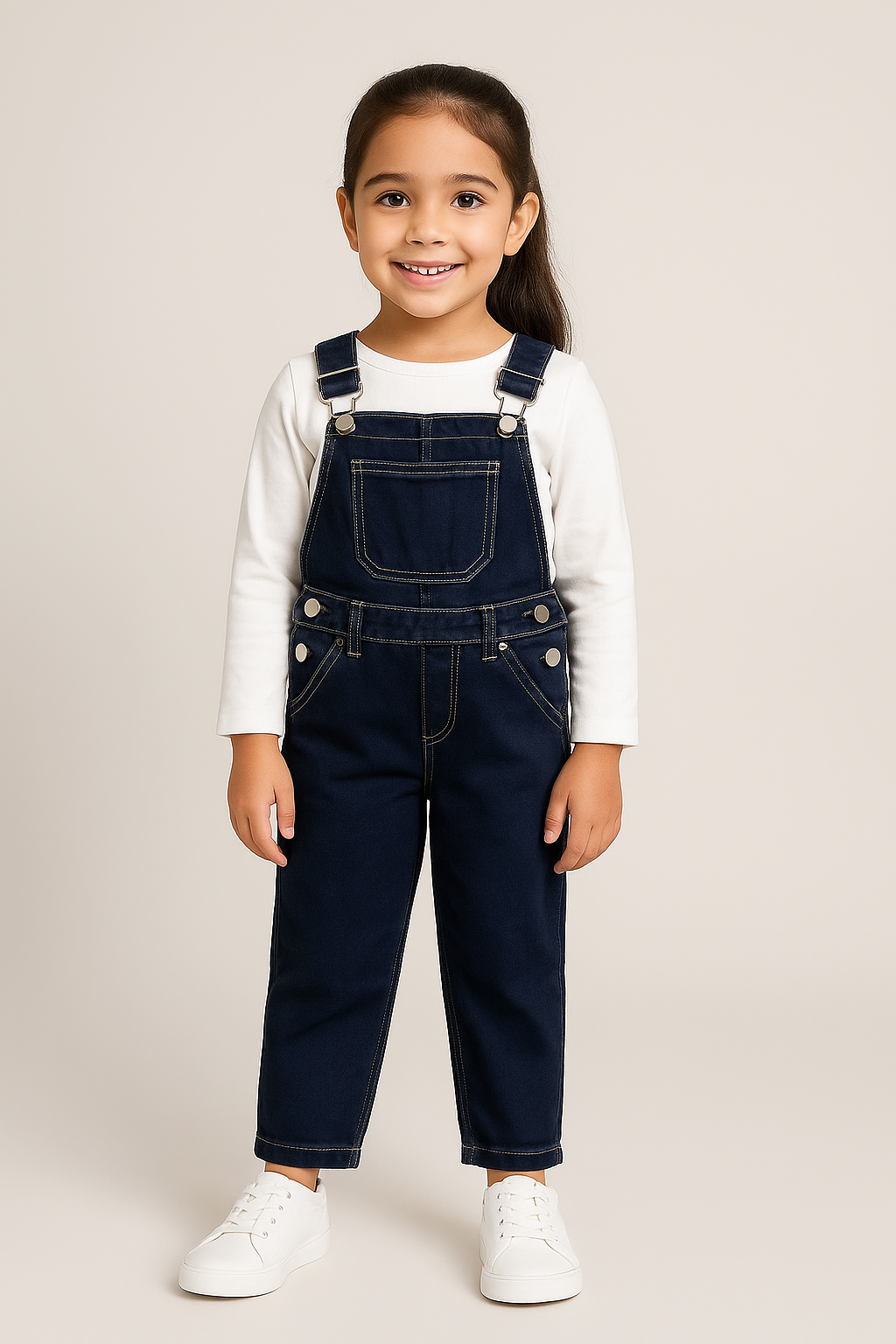 Plush-Denim Romper