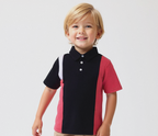 Plush-Baby Plaid Polo Shirt & Shorts-White/Red/Black