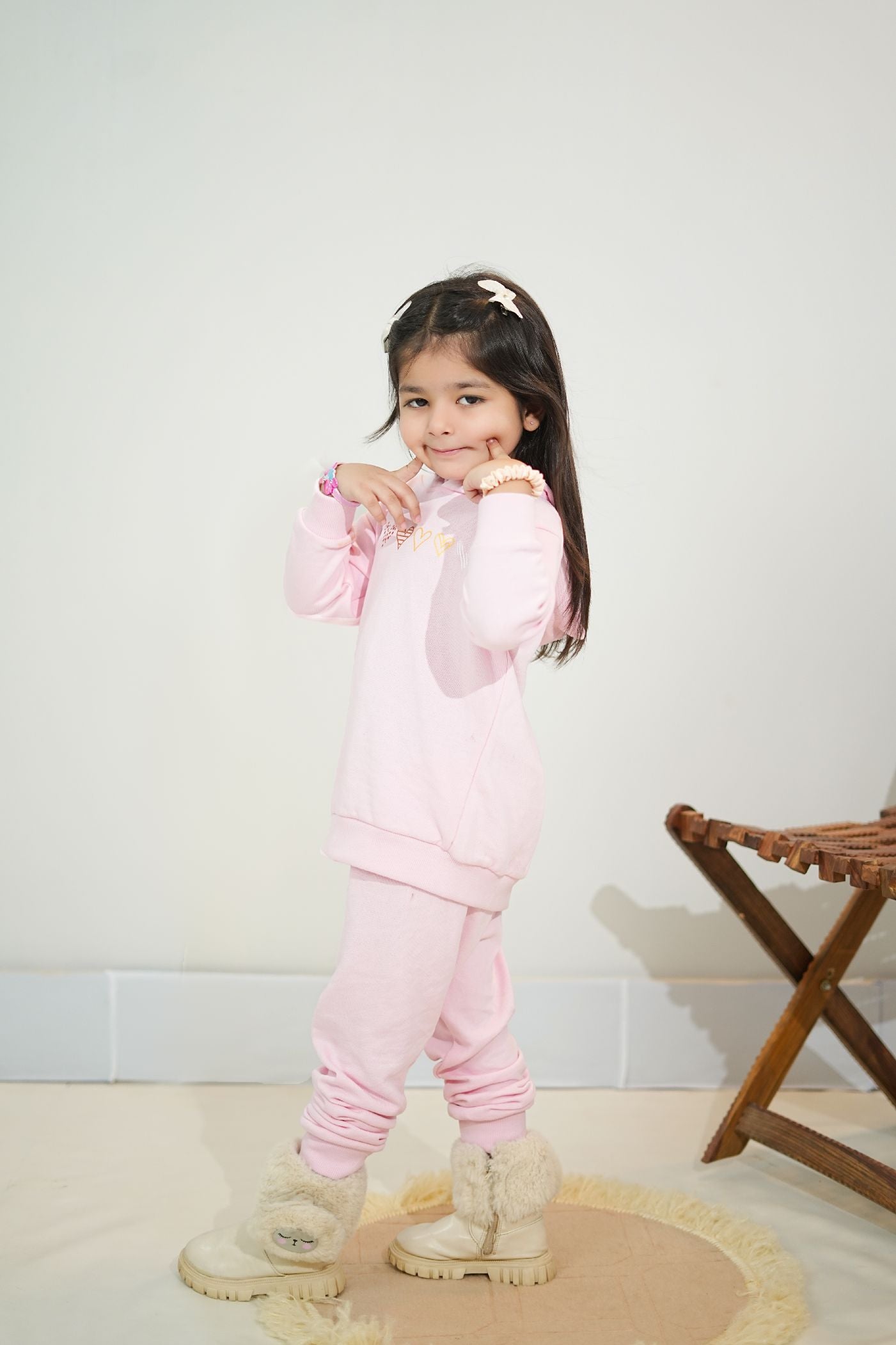 Plush-2pcs Suit Kids Boys Girls Print Casual Clothing Sets