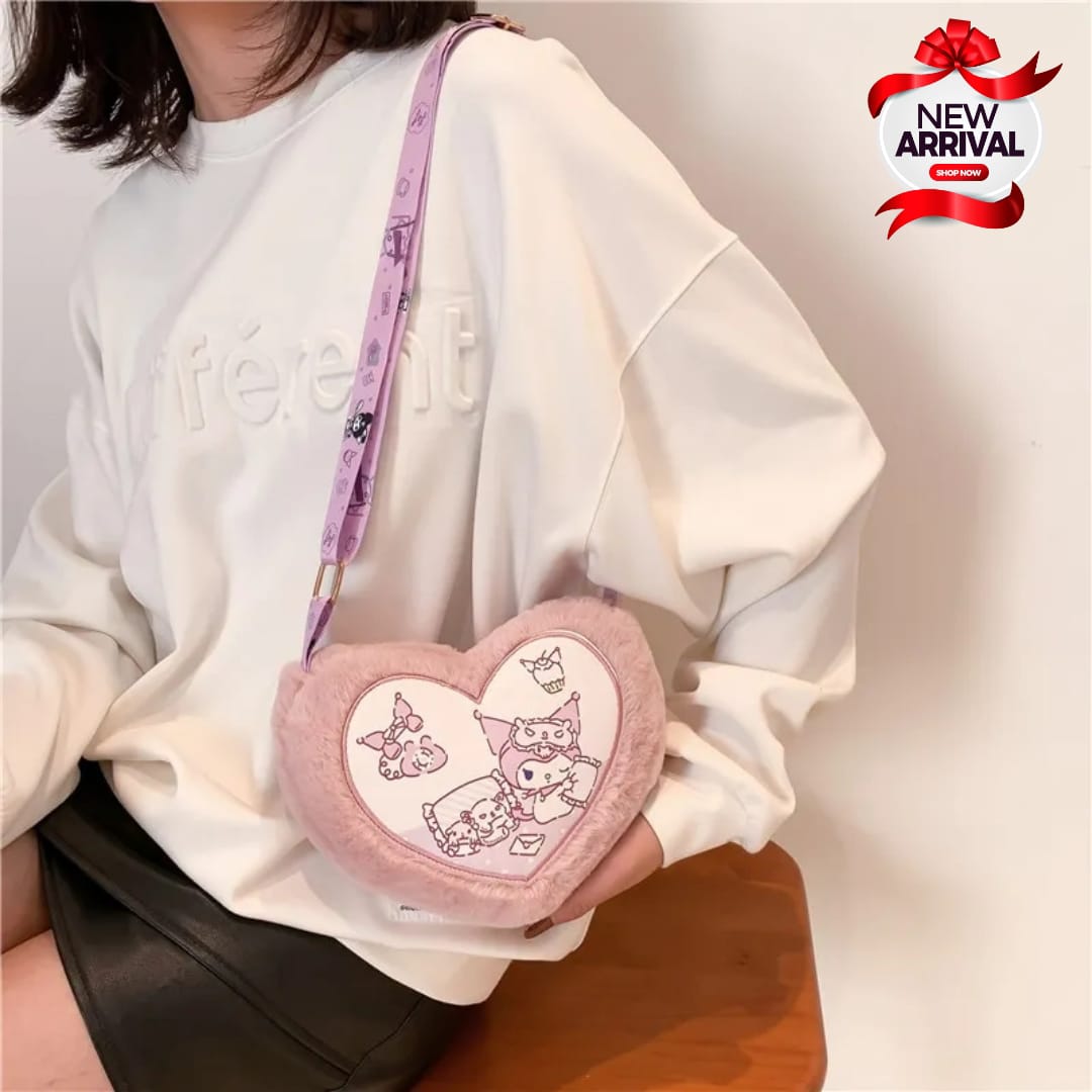 Heart shaped girls bag