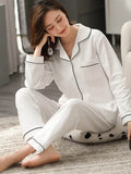 SILK NIGHT SUIT - WHITE