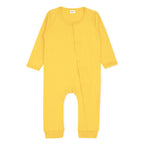 Plush-Baby Soft Bamboo Viscose Button Romper - Yellow