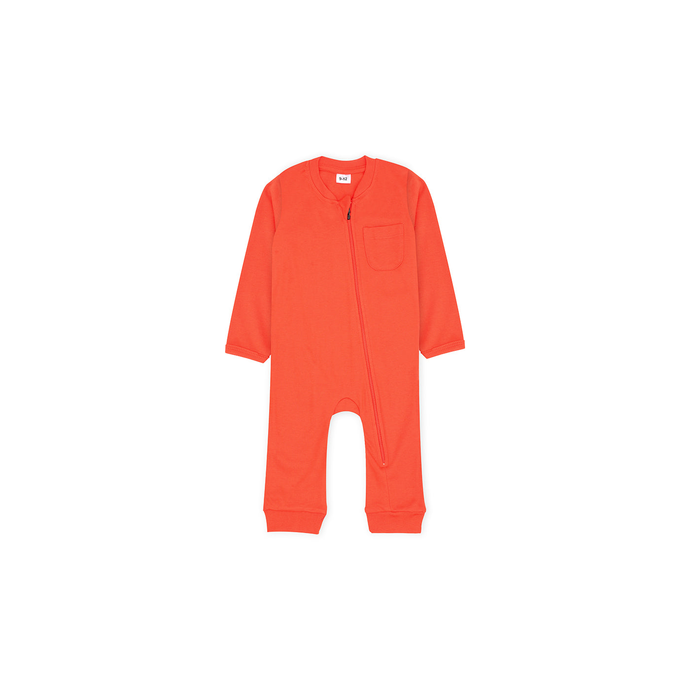 Plush-Baby Soft Bamboo Viscose Zipper Romper - Orange