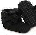 Baby Bow Decor Fluffy Boots