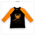 TEROM - YELLOW LONG SLEEVE RAGLAN  T-SHIRT