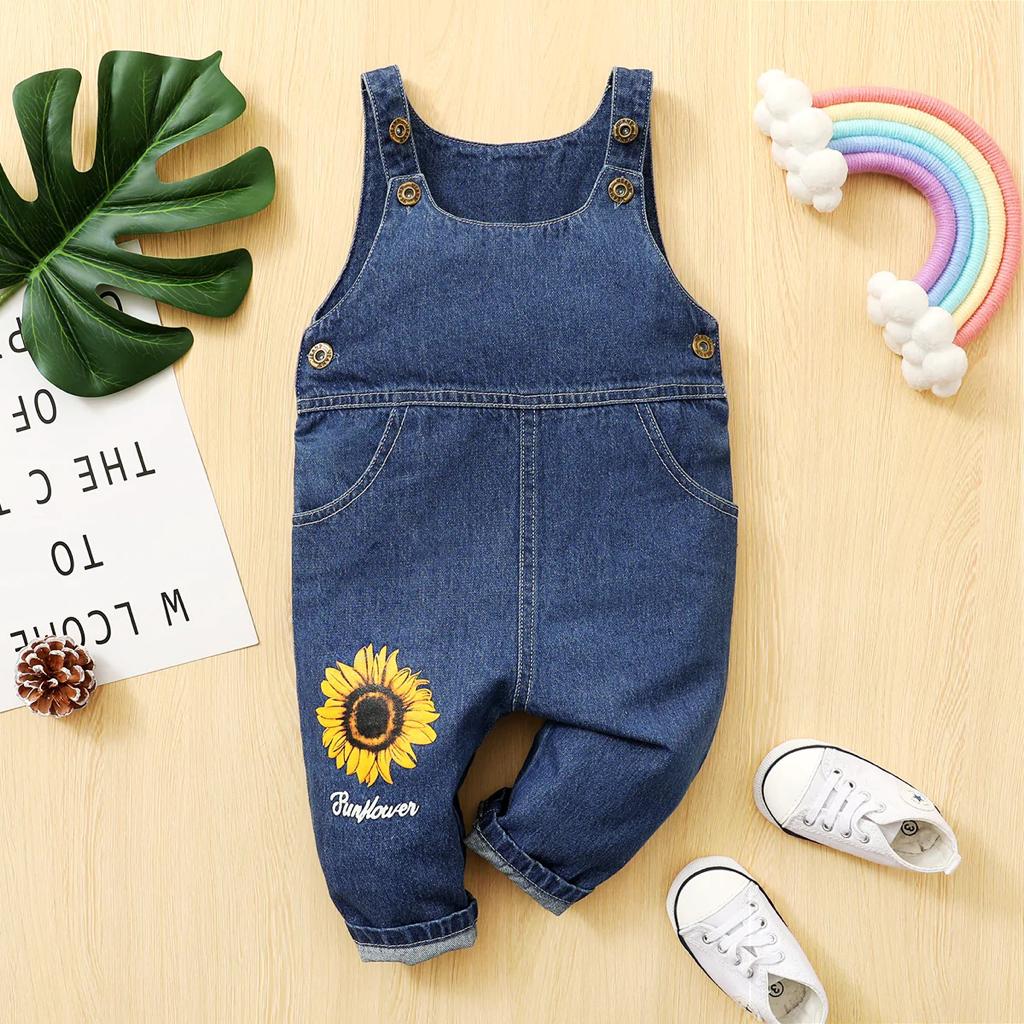 Plush-Denim One Piece With White Inner